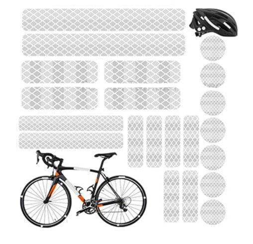 Bandes réfléchissantes colorées pour vélo, 12 pièces, Tube de montage  réfléchissant pour roues de bicyclette, bandes d'avertissement pour  cyclisme - AliExpress