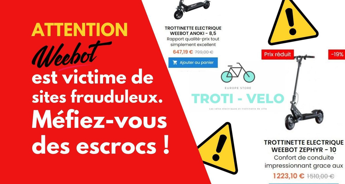 arnaque trottinette elelectrique site frauduleux escrocs