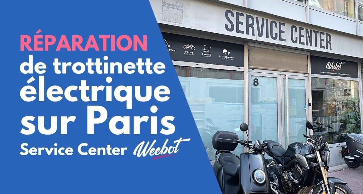 Nouveau Service Center Weebot : La Réparation de Trottinette Électrique sur Paris dans la Journée - Weebot