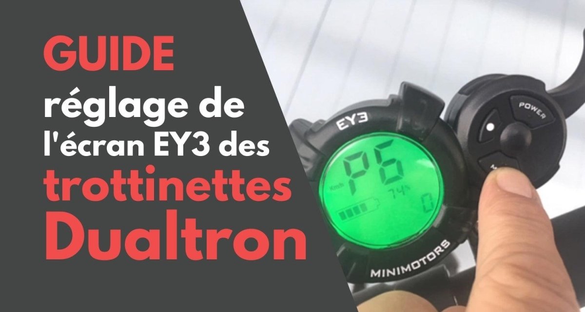 Guide Complet sur le Réglage Écran LCD Trottinette Électrique Dualtron - Weebot