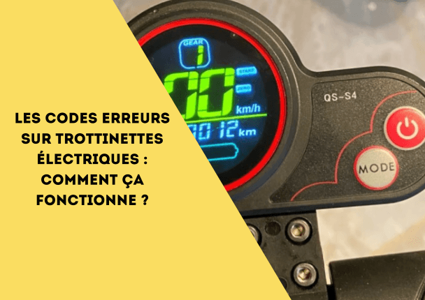 Les codes erreurs sur trottinettes électriques : comment ça fonctionne ? - Weebot