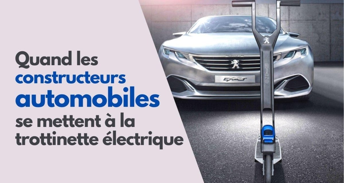 Quand les constructeurs automobiles se mettent à la trottinette électrique - Weebot