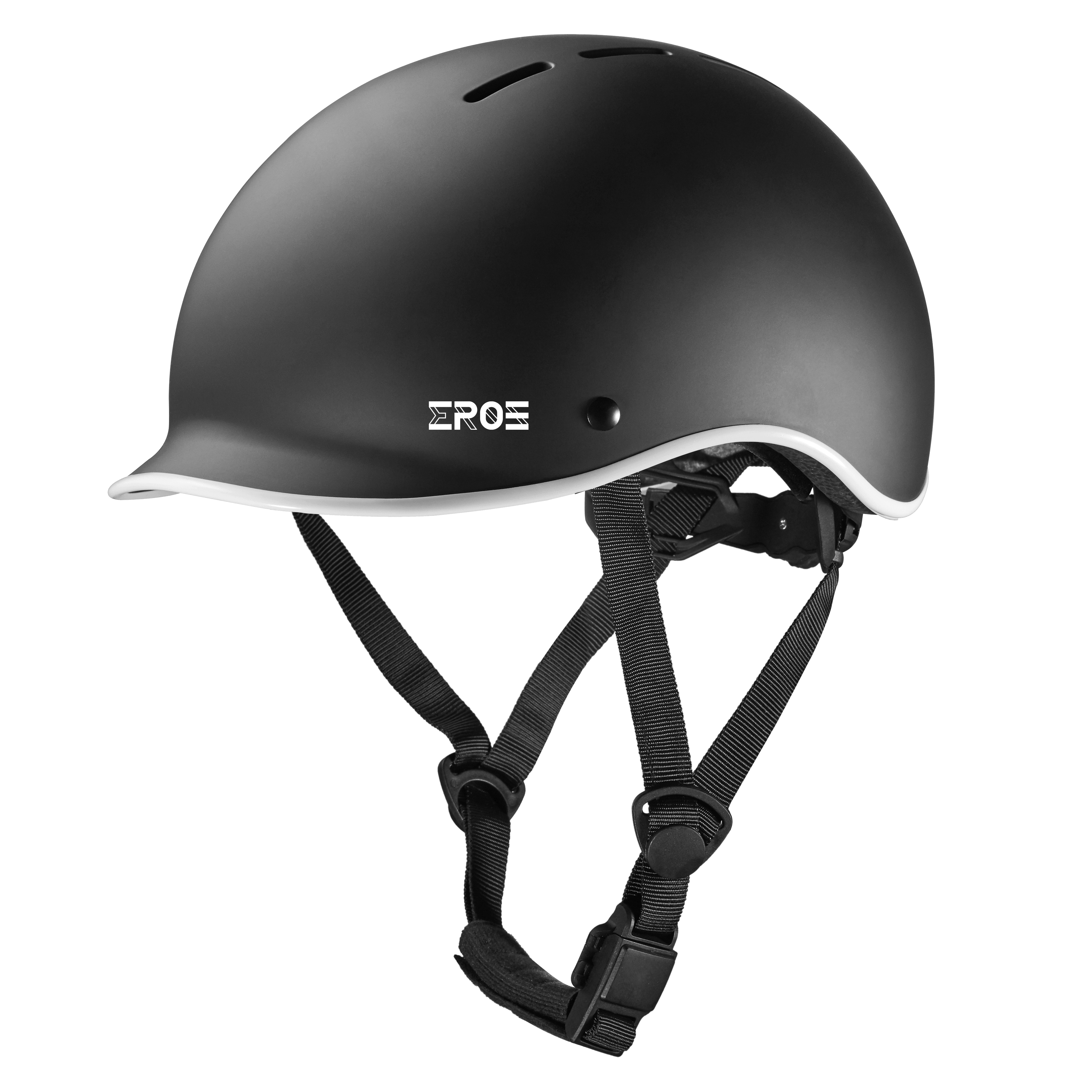 Casque Noir Eroz Vintage Collection pour Trottinette Electrique et Vélo