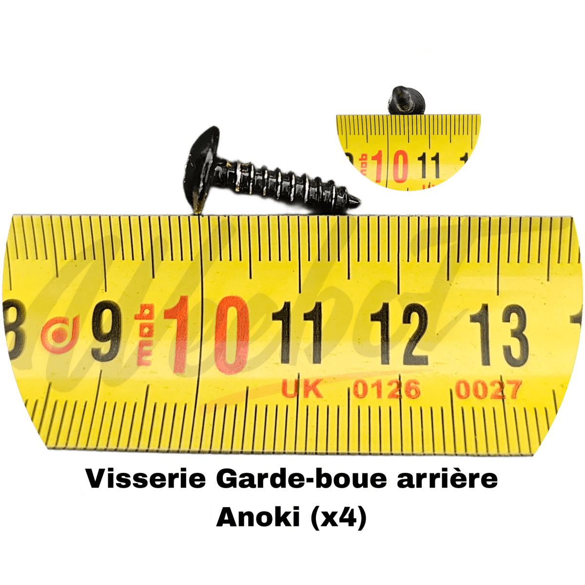 Vis à Tête Cruciforme Bois et Plastique pour Garde Boue Arrière Anoki (Pack de 4) - Weebot