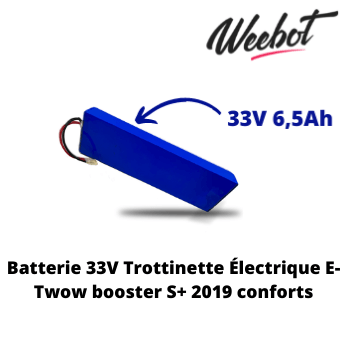 Batterie Trottinette Électrique 33V Booster S+ 2019 Confort - E - TWOW (Batterie Uniquement) - Weebot