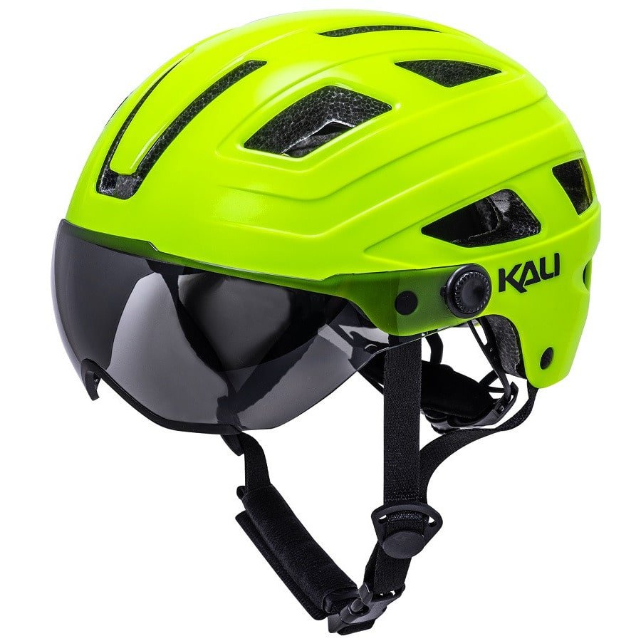 Casque Vélo avec Visière Kali CRUZ PLUS Jaune Fluo - Weebot