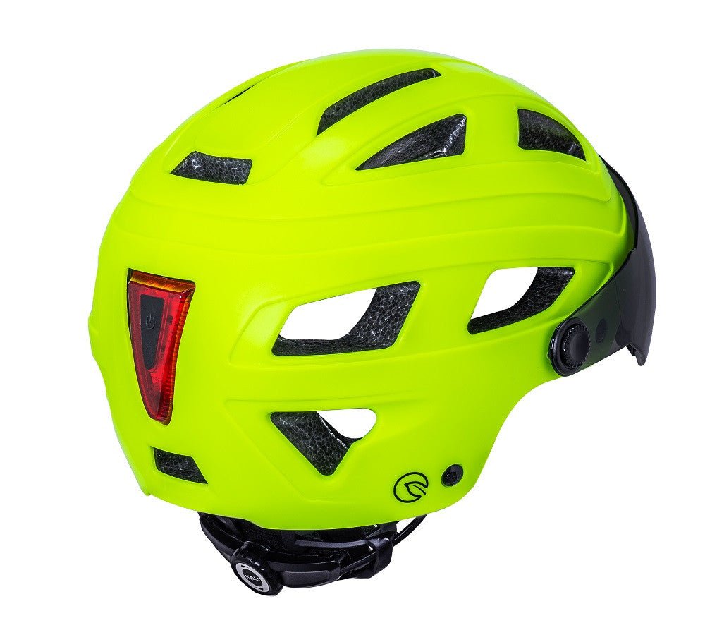 Casque Vélo avec Visière Kali CRUZ PLUS Jaune Fluo - Weebot