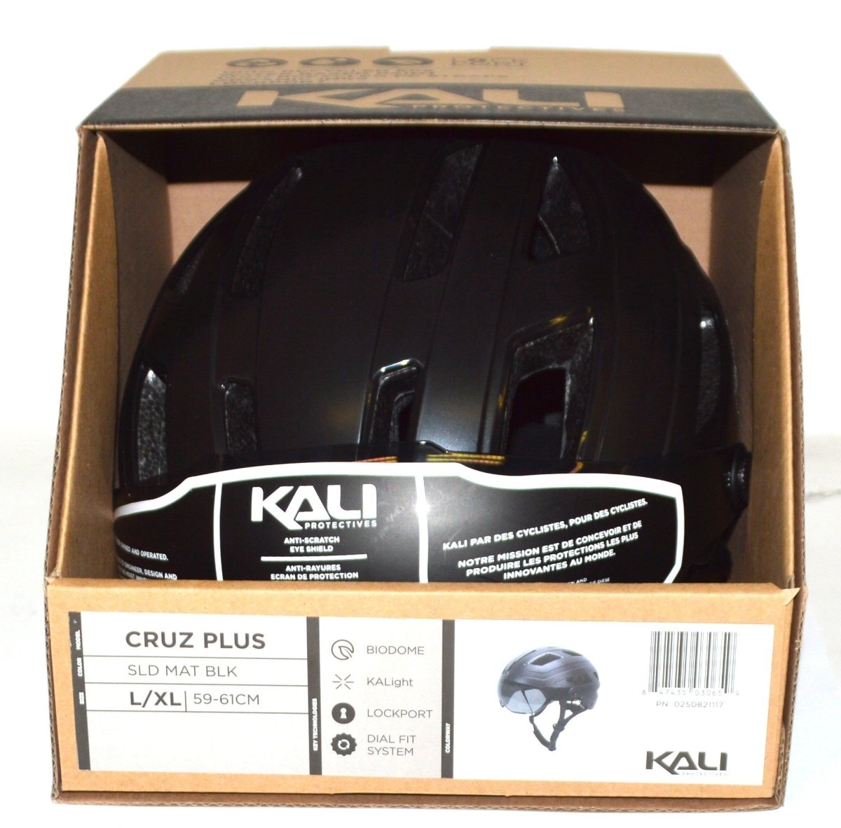 Casque Vélo avec Visière Kali CRUZ PLUS Noir - Weebot