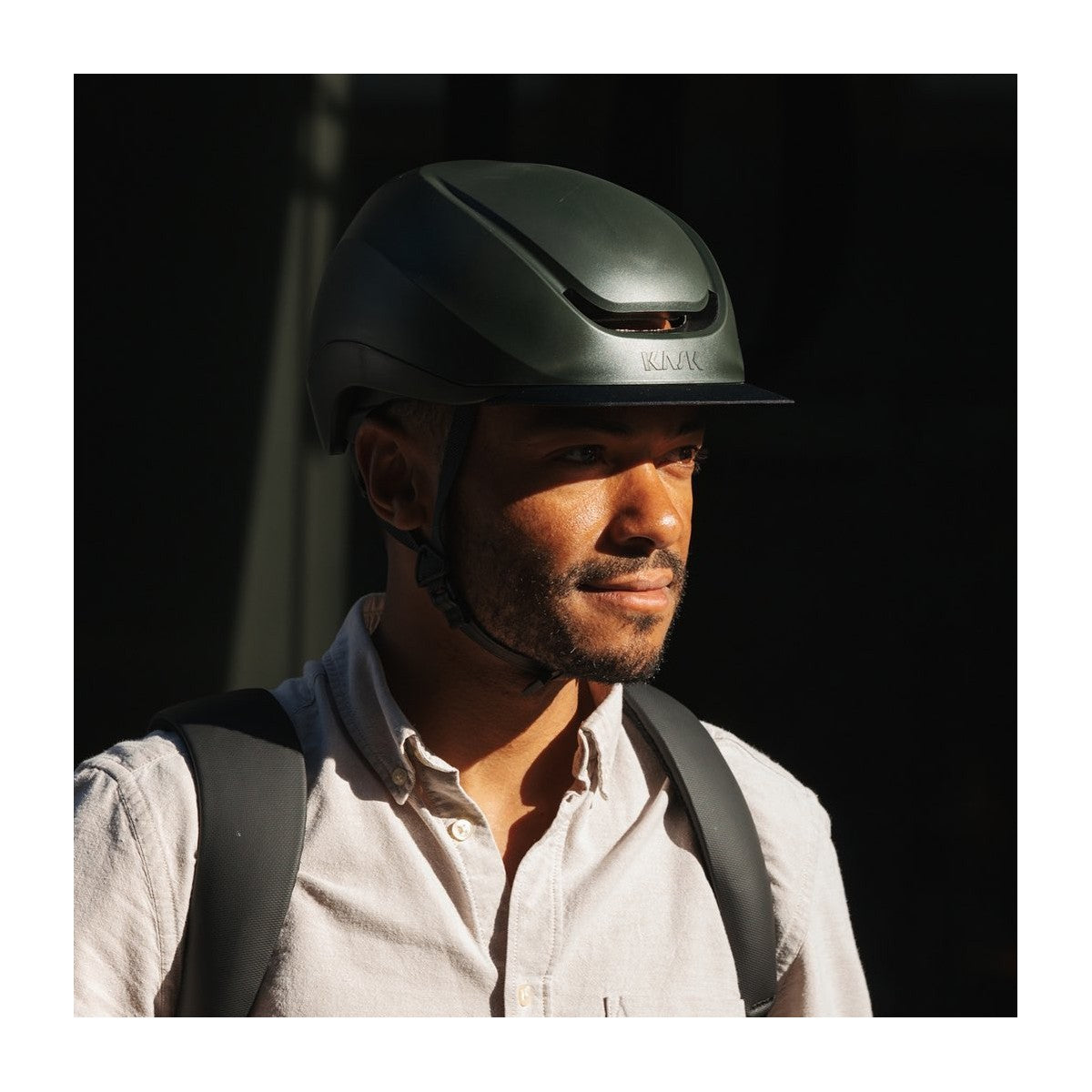 Casco da bicicletta Kask Urban Lifestyle Antracite con visiera