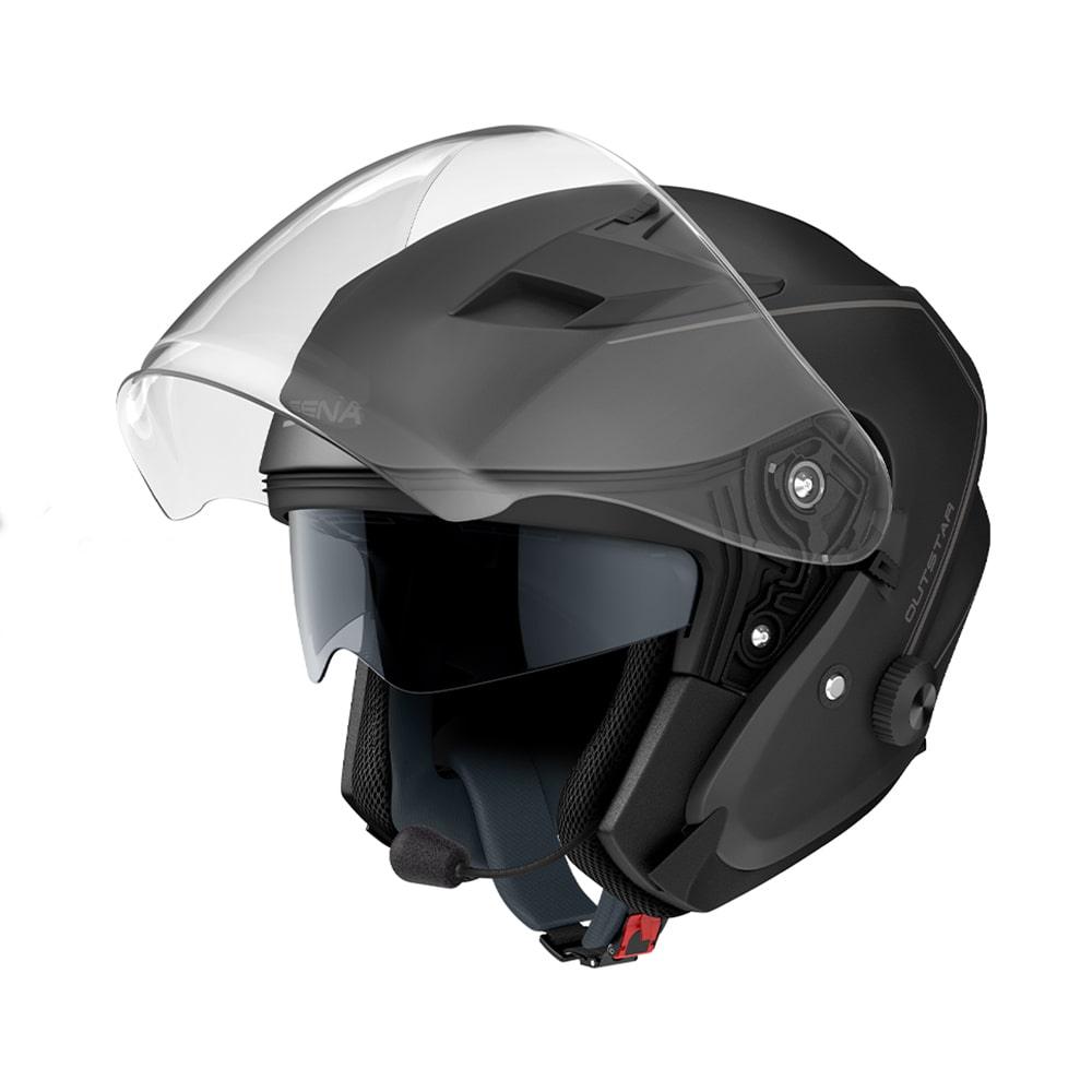 Casque Jet pour Moto SENA Outstar - Weebot