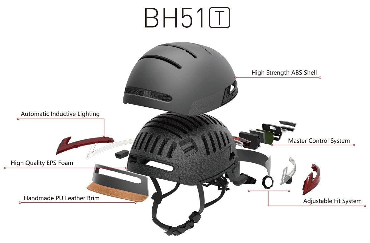 Casque de vélo connecté Livall BH51T - Gris - Weebot