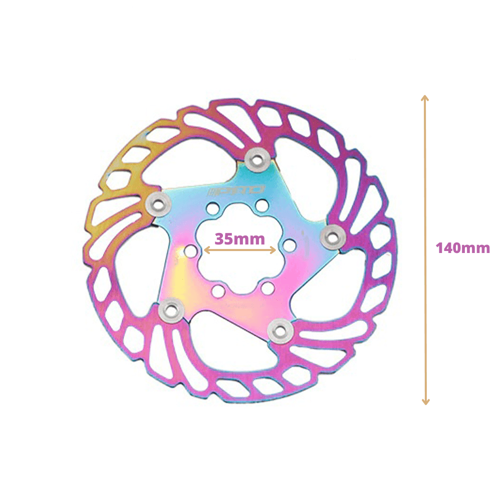 Disque de Frein Hexagonale Custom de 140mm Trottinette Électrique (Weebot, Kaabo, SpeedTrott, Dualtron et autres...) - Weebot