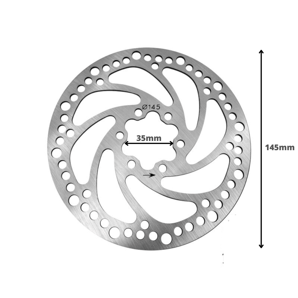 Disque de Frein Hexagonale de 145mm Trottinette Électrique Kaabo Wolf Warrior et Zero 10X - Weebot