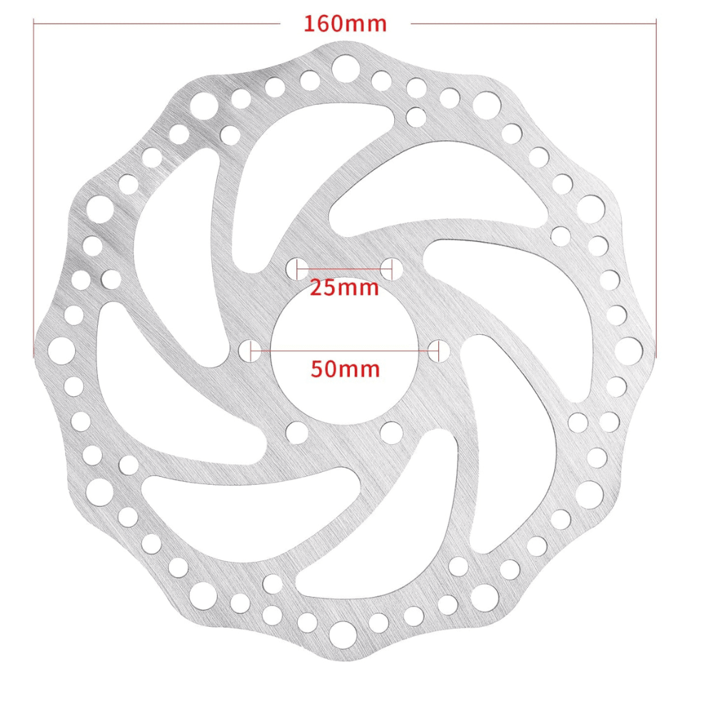 Disque de Frein Circulaire 160mm Trottinette Électrique (Dualtron Thunder, Storm, Zero 11X et autres...) - Weebot