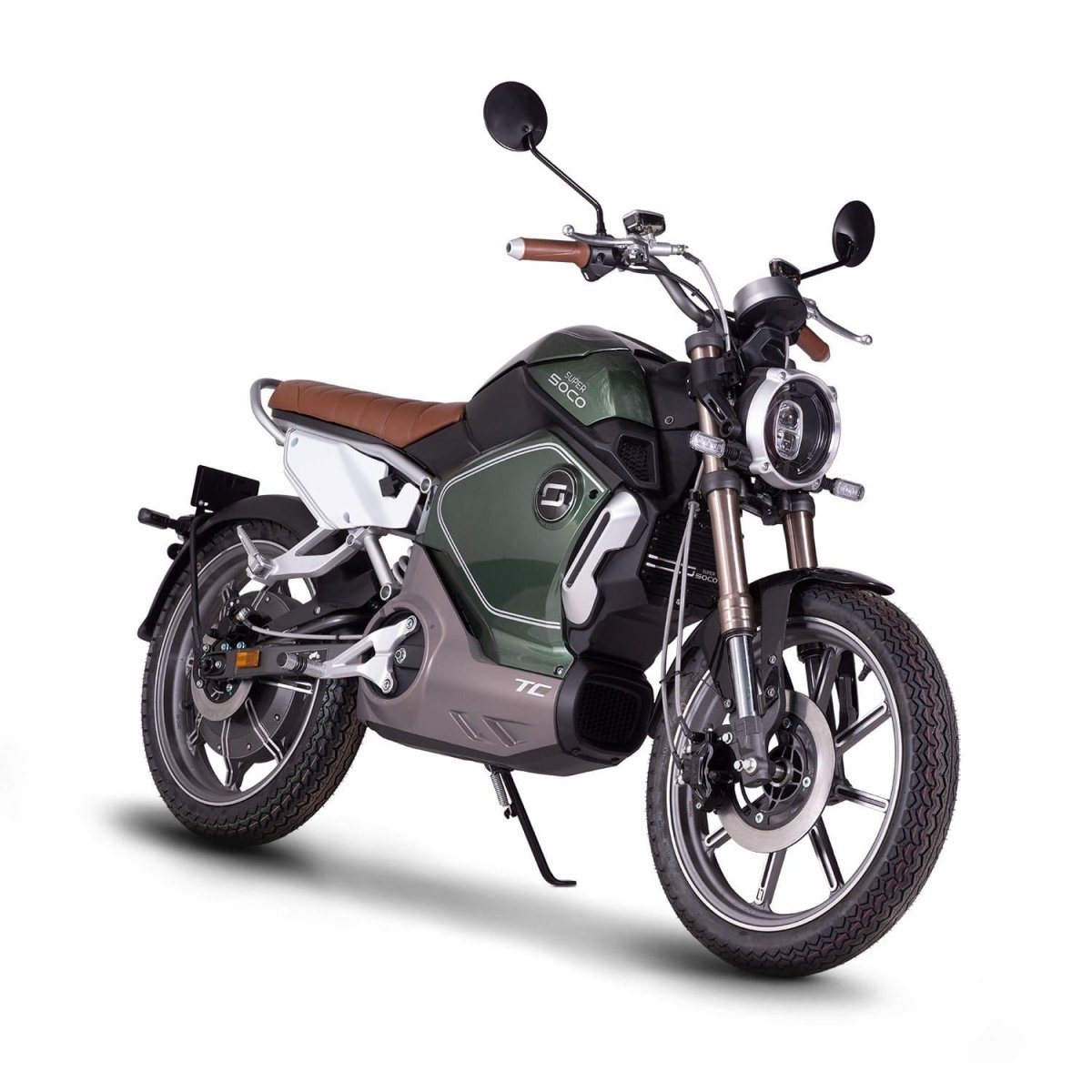 Moto électrique Super SOCO TC Vintage - Verte - Weebot