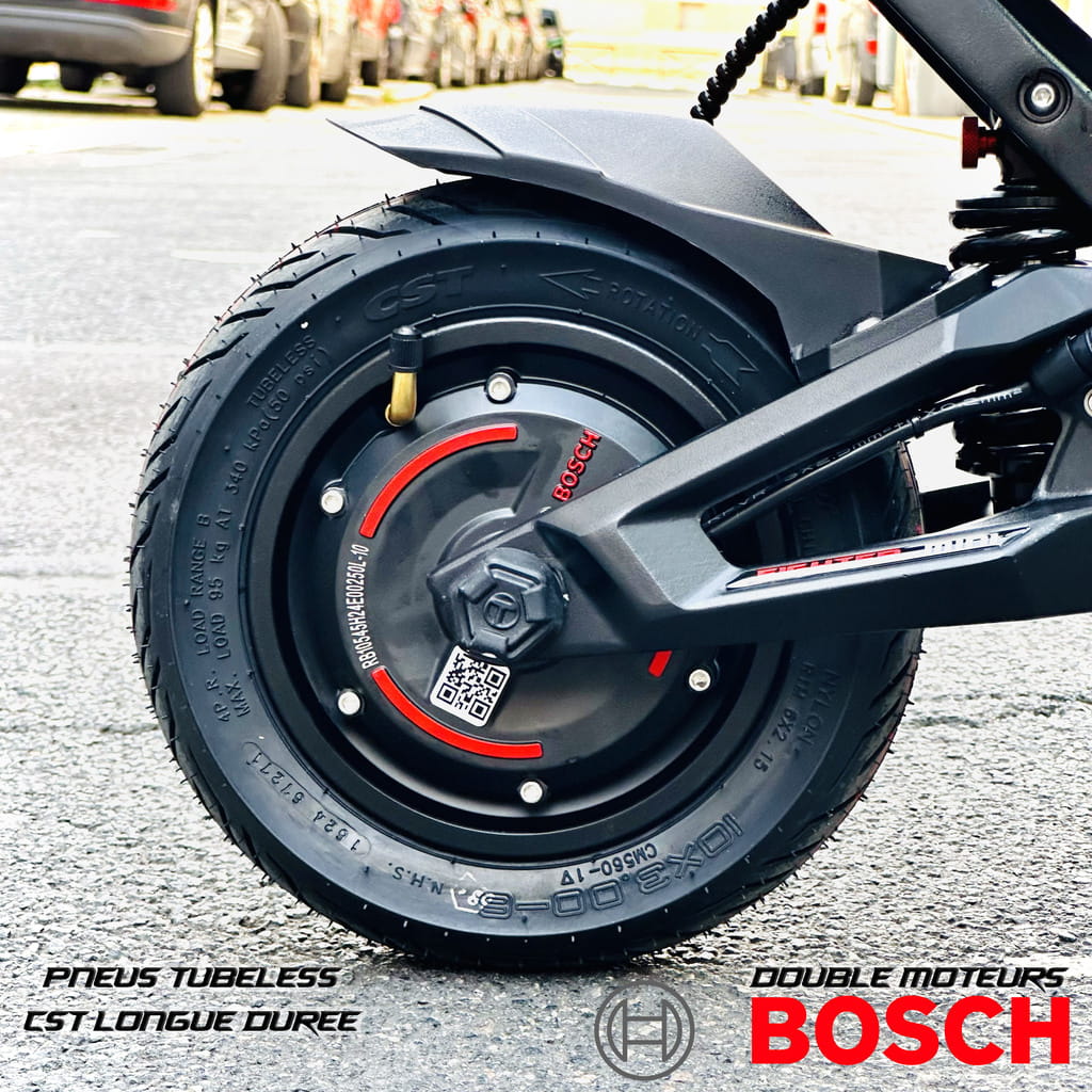 trottinette électrique fighter mini eco moteurs Bosch pneus tubeless