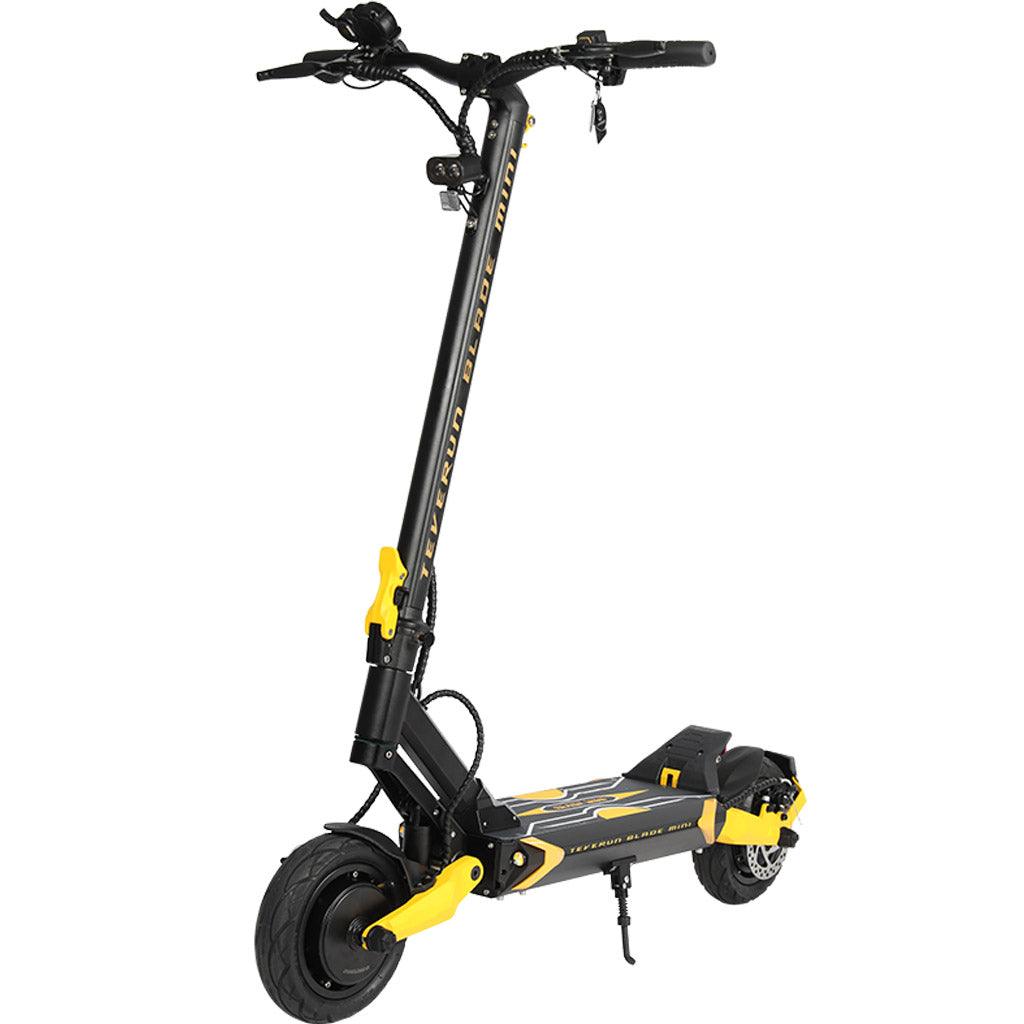 trottinette electrique teverun blade mini jaune puissante