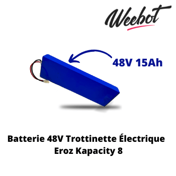 batterie interne trottinette electrique eroz Eroz Kapacity 8 pas cher