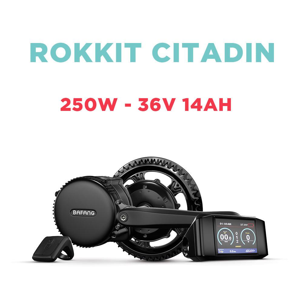 kit velo electrique weebike rokkit citadin pas cher moteur pedalier bafang 250w 36v